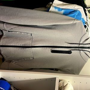 Lightweight zip up grey jacket